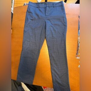 Banana Republic Blue and Black Pattern Work Pant